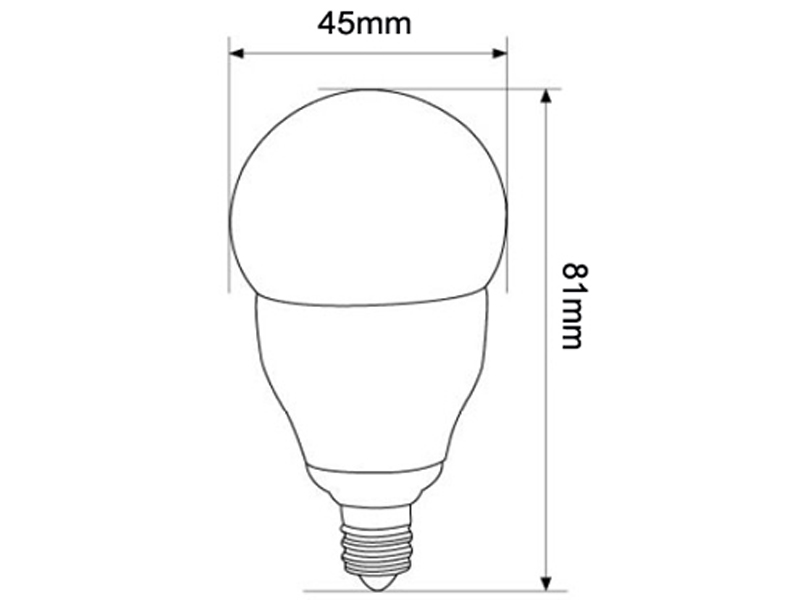 LED bulb P45 E14