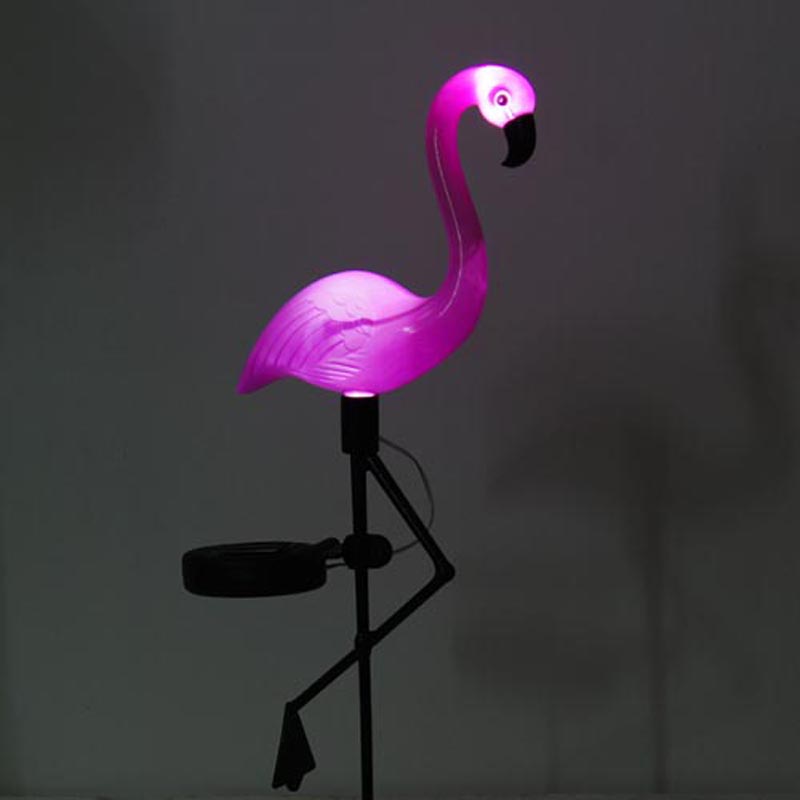 Pink Flamingos Outdoor Lawn Light